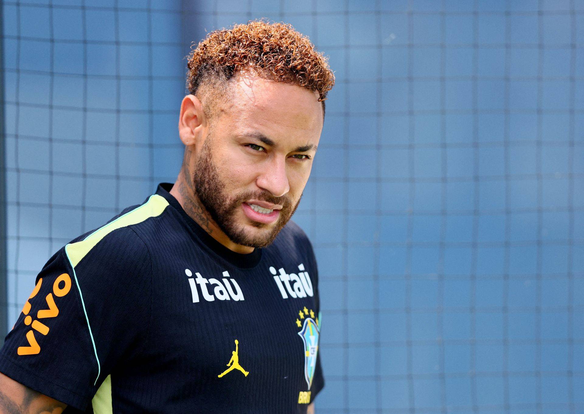 Neymar durante treino da seleção brasileira em Nova Jersey - 17/06/2026 (Foto: IMAGN IMAGES via Reuters/Caean Couto)