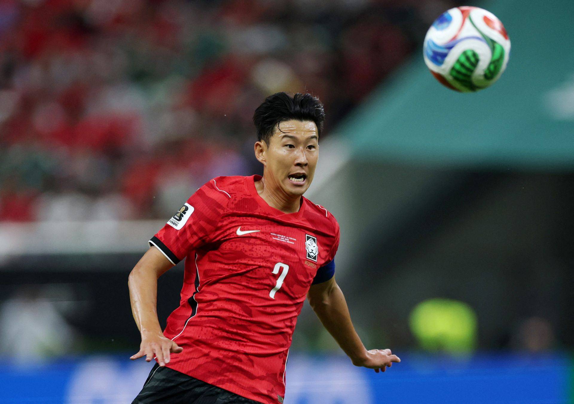 O sul-coreano Son Heung-min durante jogo contra a República Tcheca pela Copa do Mundo de 2026 - 11/06/2026 (Foto: REUTERS/Paul Childs)