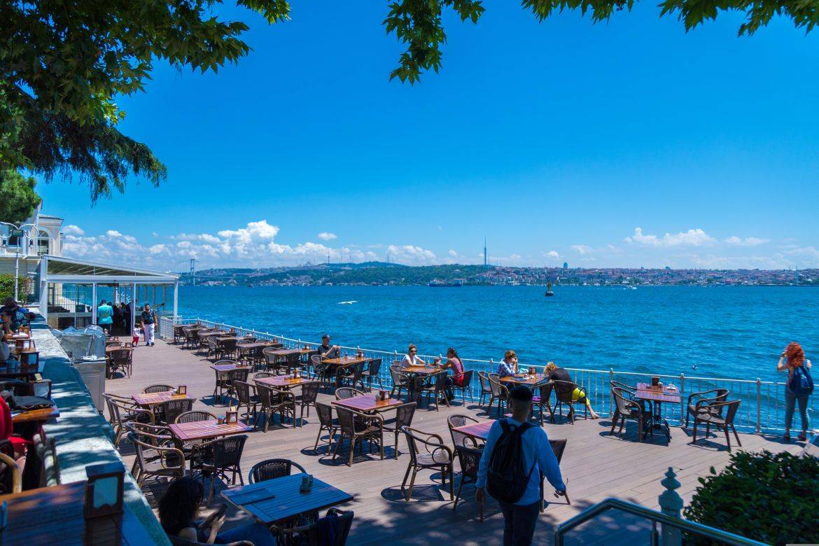 Vista do Estreito de Bósforo - Istambul, Turquia