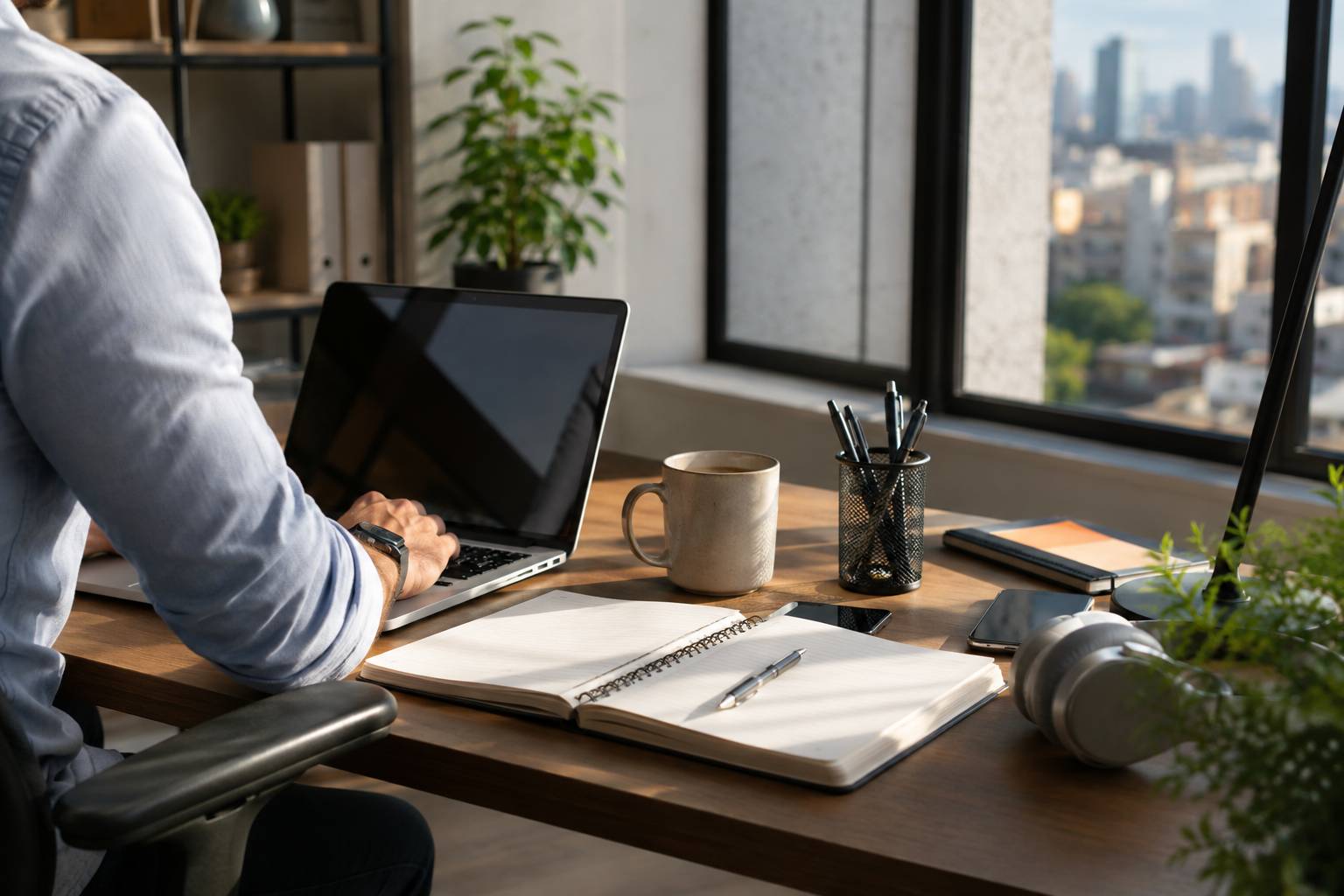 Pesquisa indica que mercado avalia passagem do sistema “binário” — estar ou não no escritório — para um modelo em que a presença passa a ser determinada pela atividade que precisa ser realizada (Foto: Inteligência Artificial)
