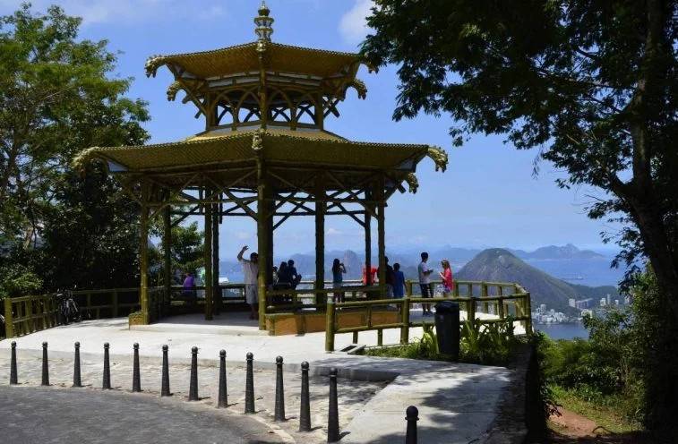 Imagem do Mirante da Vista Chinesa no Rio de Janeiro. Fonte: site Parque Nacional da Tijuca