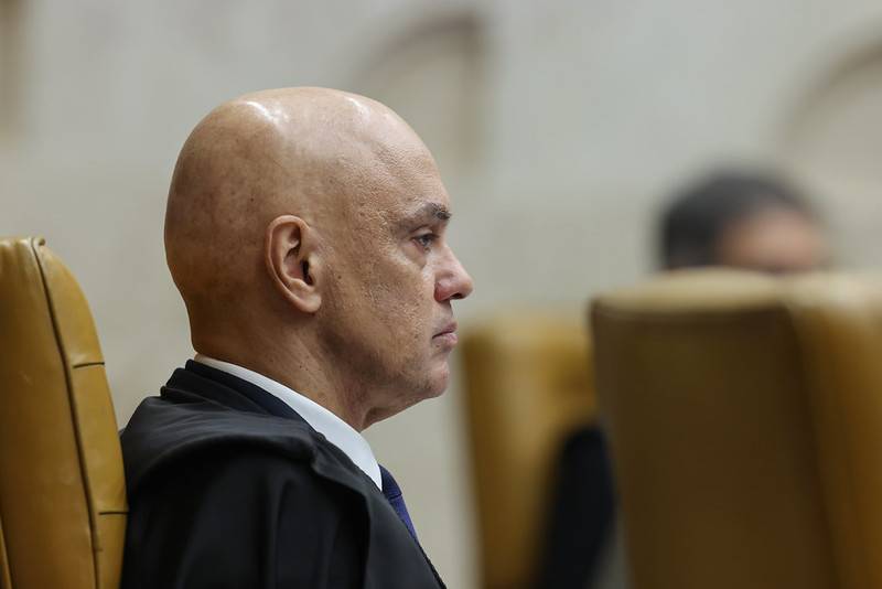 ministro Alexandre de Moraes, durante sessão do STF desta terça-feira (15)